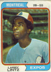 1974 Topps Baseball Cards      121     Larry Lintz RC